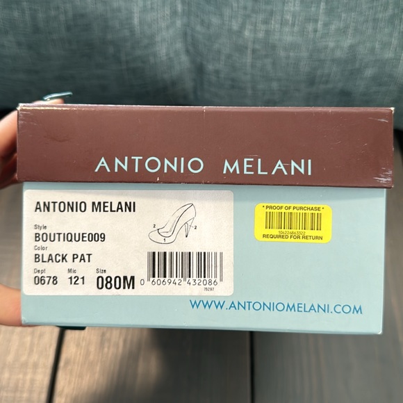 Antonio Melani Black Pat heels - Picture 3 of 3